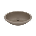 19" Seamless Undermount Quartz Composite Bathroom Sink In Concrete