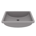 20" Seamless Undermount Quartz Composite Bathroom Sink In Grey