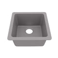 16-5/8" Seamless Undermount Quartz Composite Bar/Prep Sink In Grey