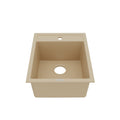 15-3/4" Top Mount Quartz Composite Bar/Prep Sink In Bisque