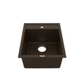 15-3/4" Top Mount Quartz Composite Bar/Prep Sink In Brown