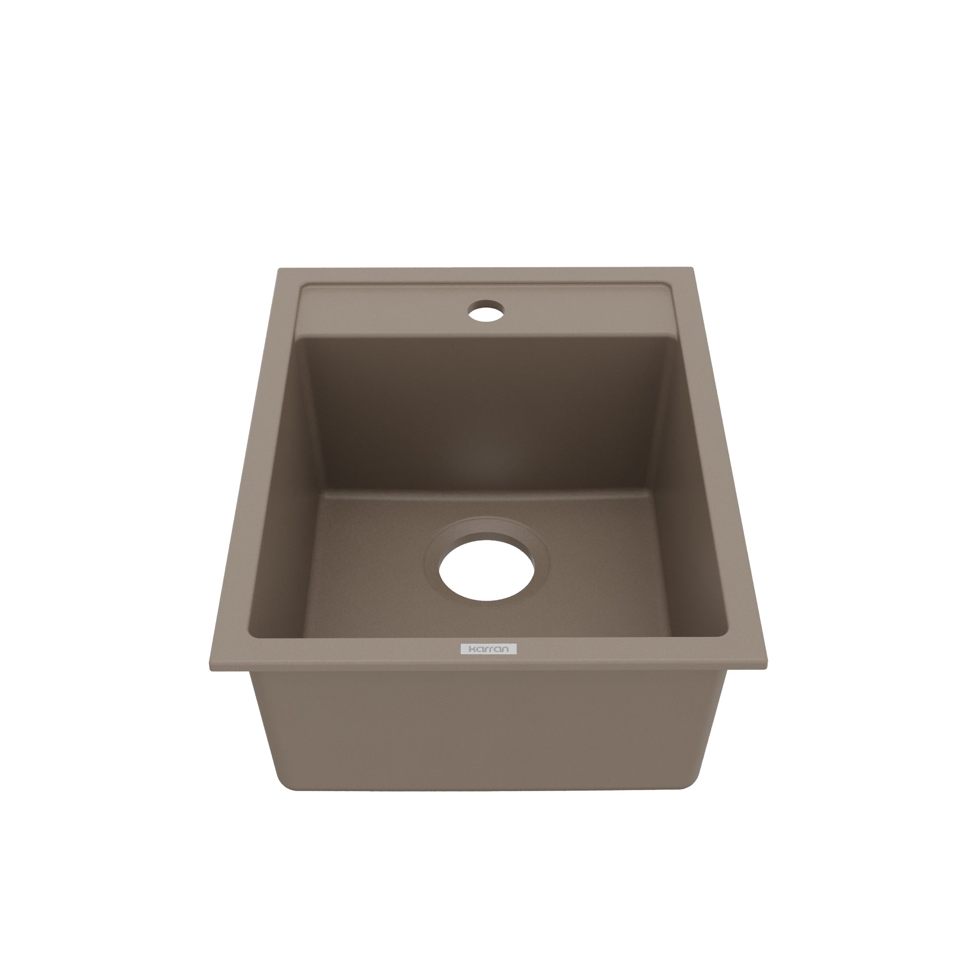 15-3/4" Top Mount Quartz Composite Bar/Prep Sink In Concrete