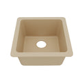 16-5/8" Undermount Quartz Composite Bar/Prep Sink In Bisque