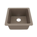16-5/8" Undermount Quartz Composite Bar/Prep Sink In Concrete