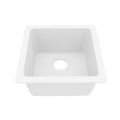 16-5/8" Undermount Quartz Composite Bar/Prep Sink In White
