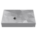 28-1/8" Vessel Quartz Composite Bathroom Sink In Grey
