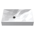 28-1/8" Vessel Quartz Composite Bathroom Sink In White