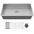 Fusion 33" Undermount 18 Gauge Single Bowl Stainless Steel Sink with Accessories
