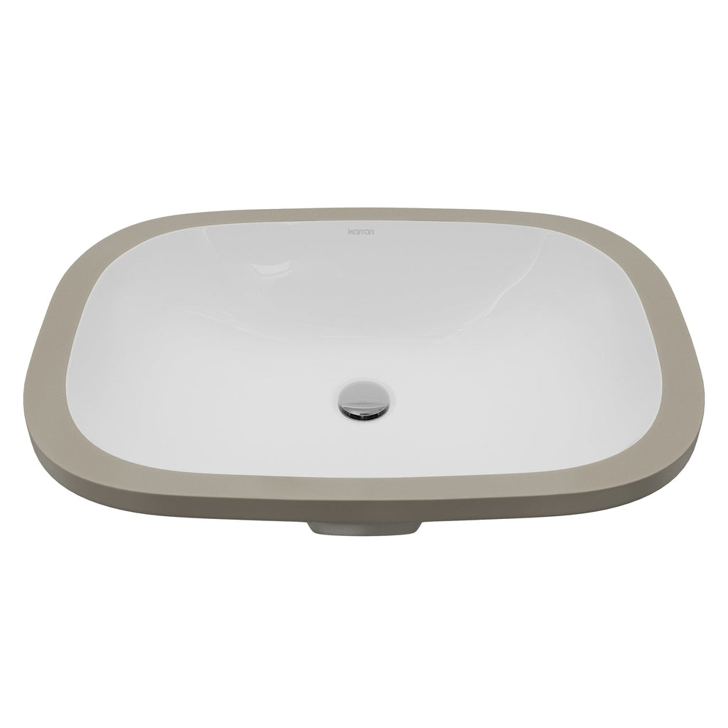 Valera 20" Oval Undermount Vitreous China Bathroom Sink In White