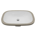 Valera 20" Oval Undermount Vitreous China Bathroom Sink In White
