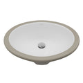 Valera 17" Oval Undermount Vitreous China Bathroom Sink In White