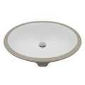 Valera 19" Oval Undermount Vitreous China Bathroom Sink In White