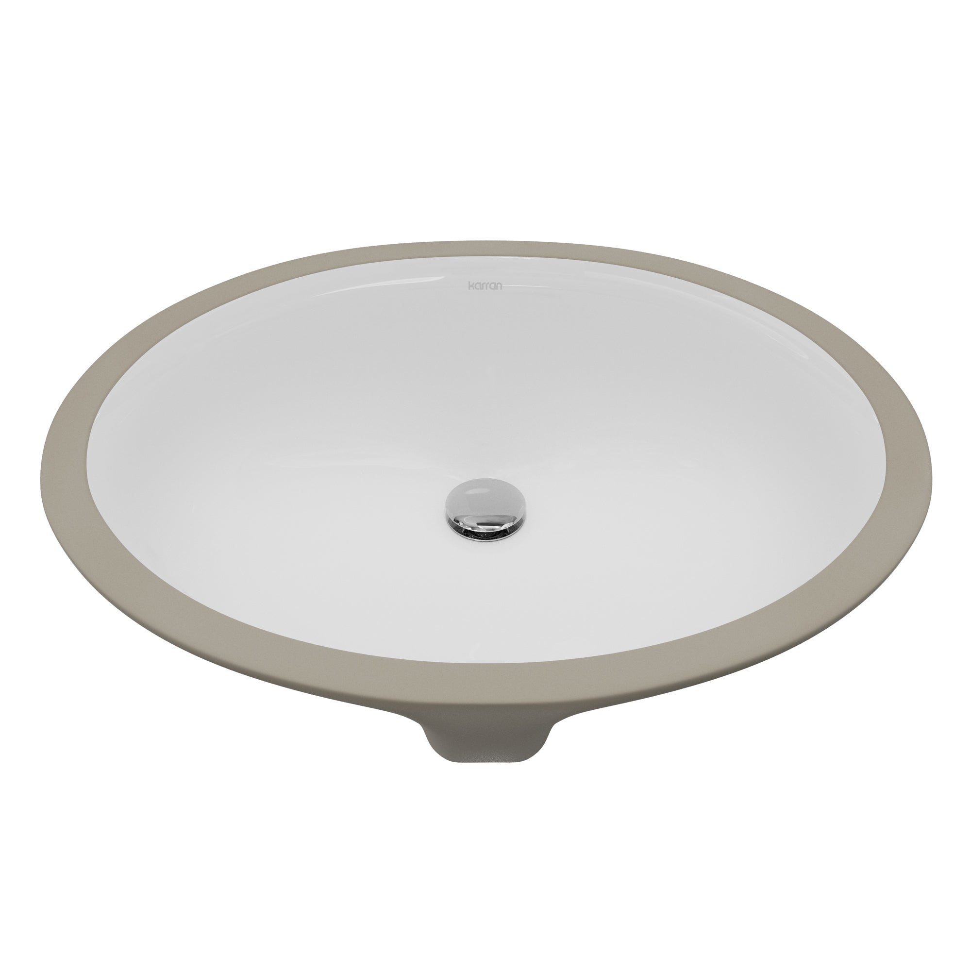 Valera 19" Oval Undermount Vitreous China Bathroom Sink In White