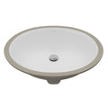 Valera 18" Oval Undermount Vitreous China Bathroom Sink In White