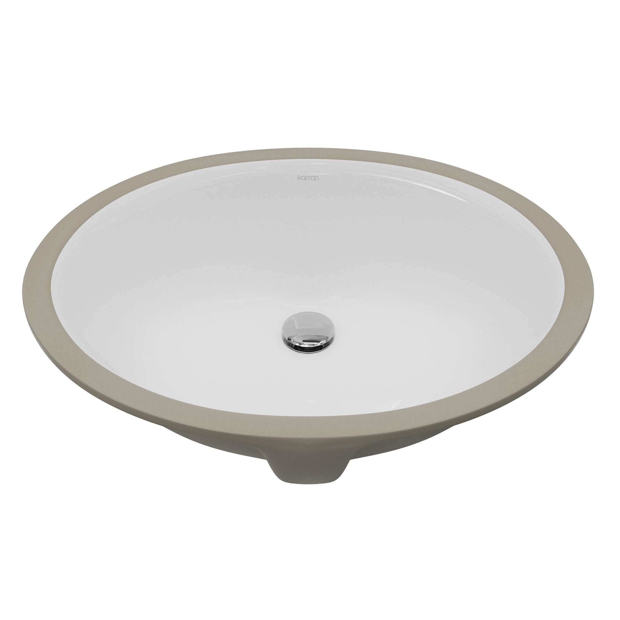 Valera 18" Oval Undermount Vitreous China Bathroom Sink In White