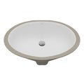 Valera 19" Oval Undermount Vitreous China Bathroom Sink In White