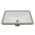 Valera 18" Rectangular Undermount Vitreous China Bathroom Sink In White