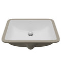 Valera 21" Rectangular Undermount Vitreous China Bathroom Sink In White
