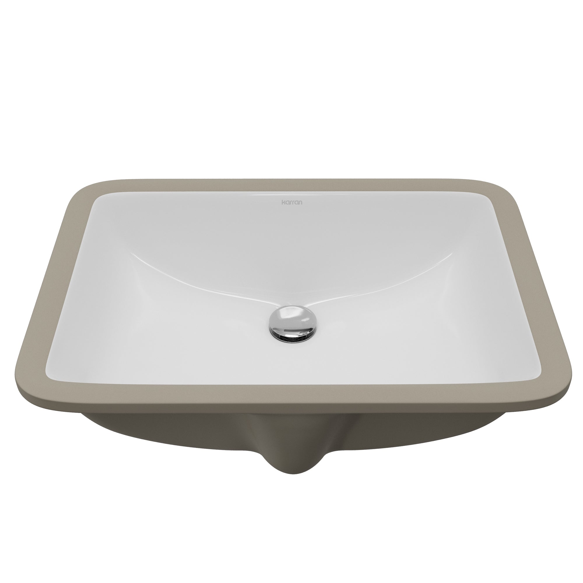 Valera 21" Rectangular Undermount Vitreous China Bathroom Sink In White