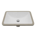 Valera 21" Rectangular Undermount Vitreous China Bathroom Sink In White