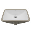 Valera 21" Rectangular Undermount Vitreous China Bathroom Sink In White