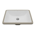 Valera 18" Rectangular Undermount Vitreous China Bathroom Sink In White