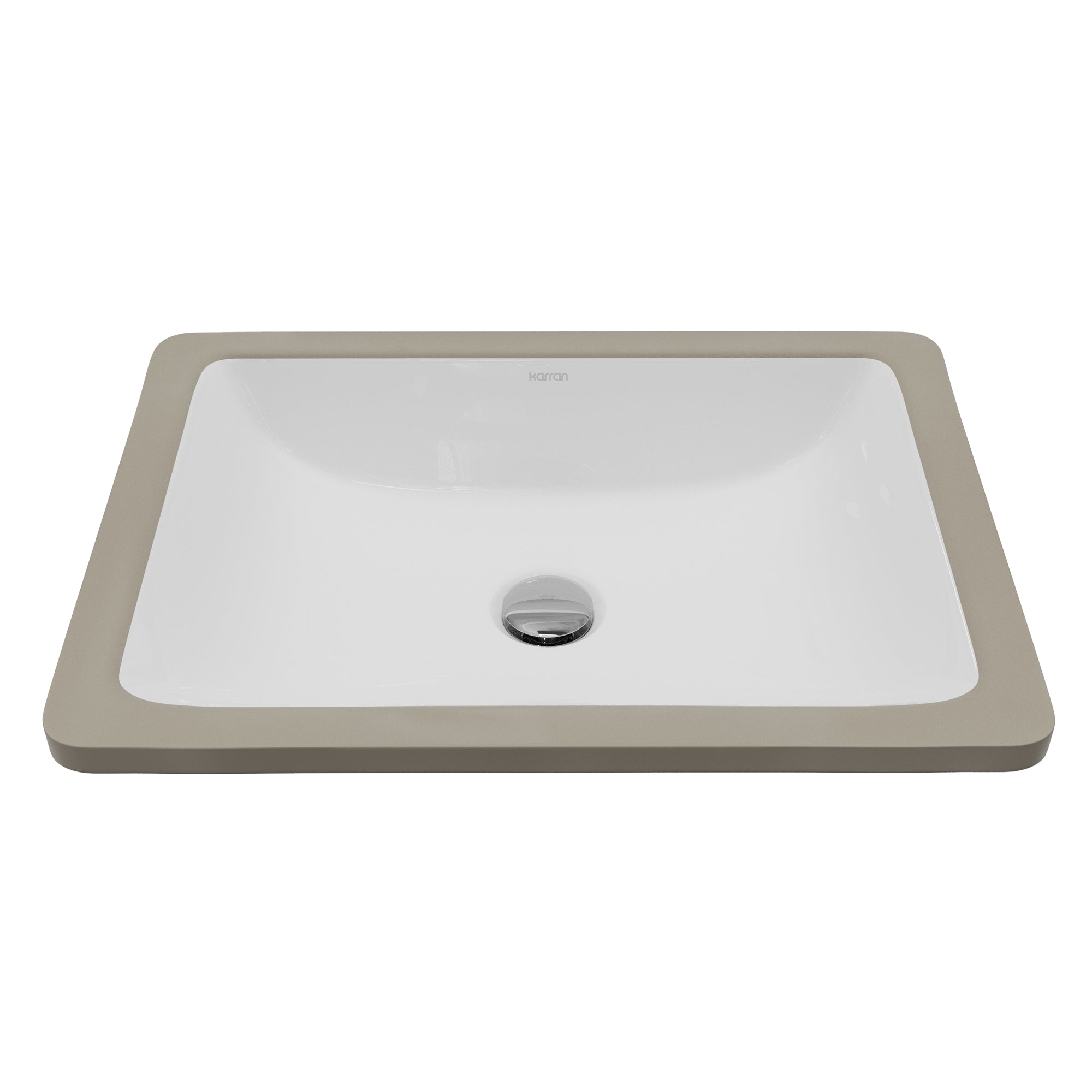 Valera 18" Rectangular Undermount Vitreous China Bathroom Sink In White