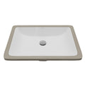 Valera 20" Rectangular Undermount Vitreous China Bathroom Sink In White