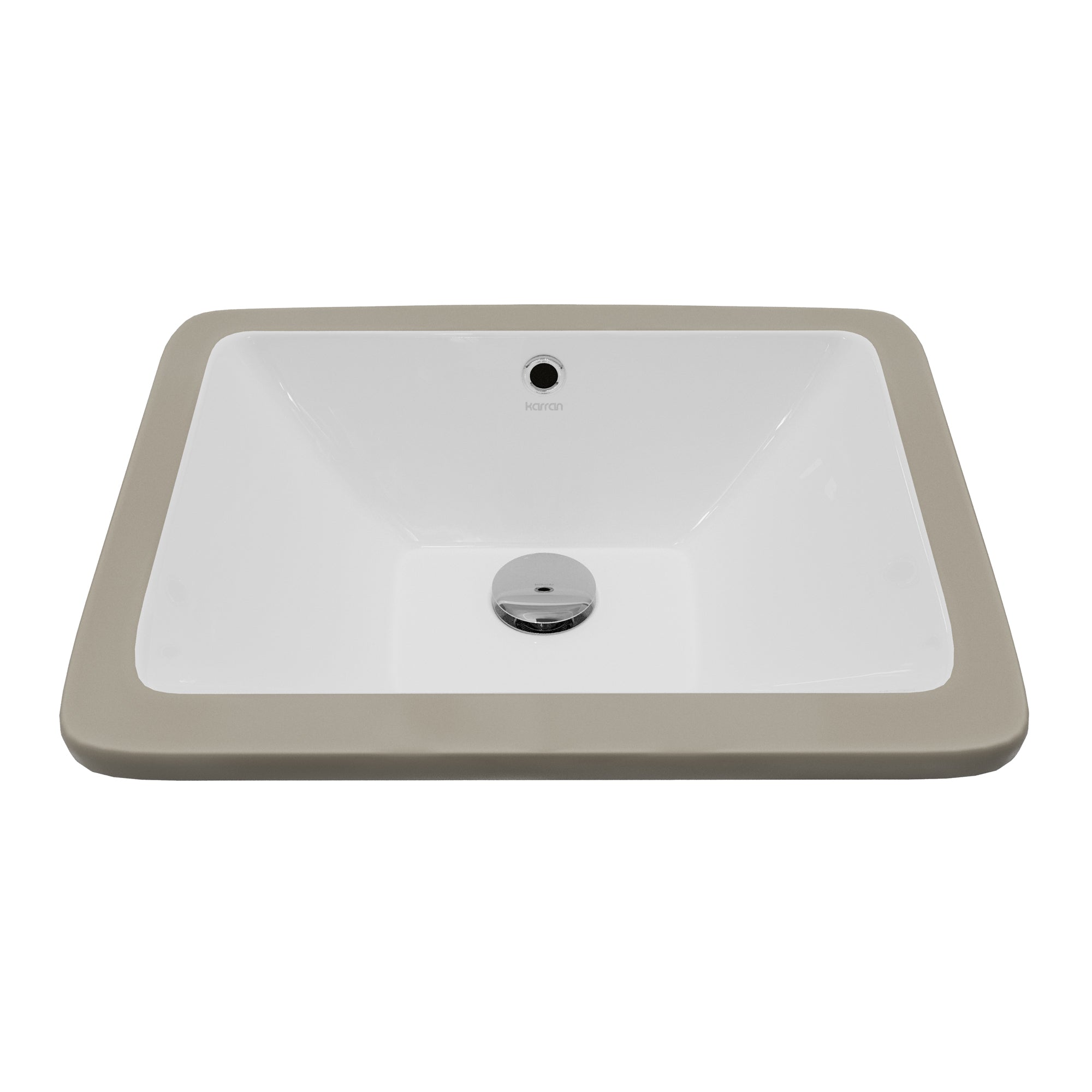Valera 17" Rectangular Undermount Vitreous China Bathroom Sink In White