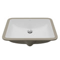 Valera 21" Rectangular Undermount Vitreous China Bathroom Sink In White