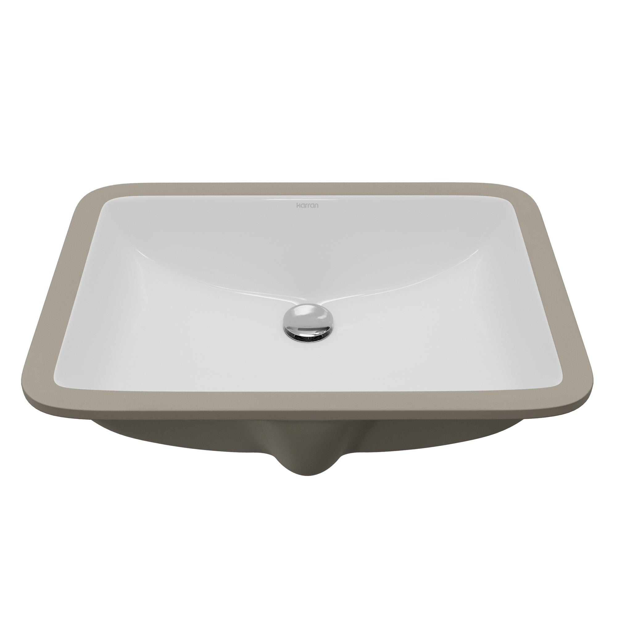 Valera 21" Rectangular Undermount Vitreous China Bathroom Sink In White