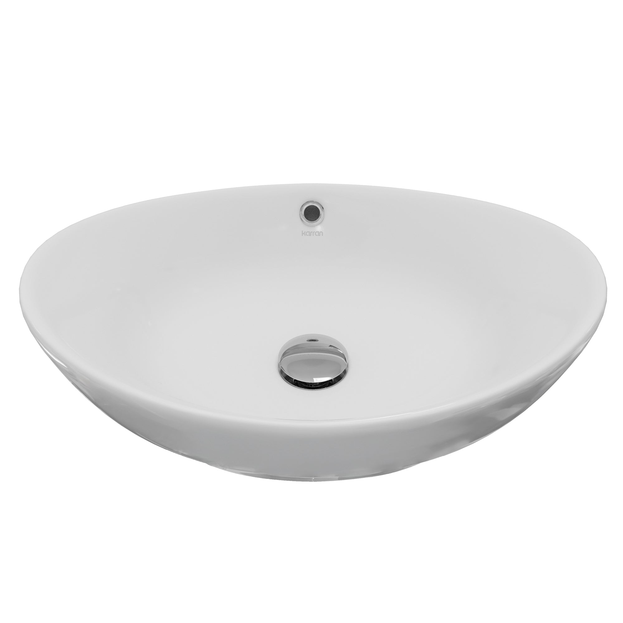 23" Vessel Vitreous China Bathroom Sink In White