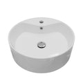 18" Vessel Vitreous China Bathroom Sink In White