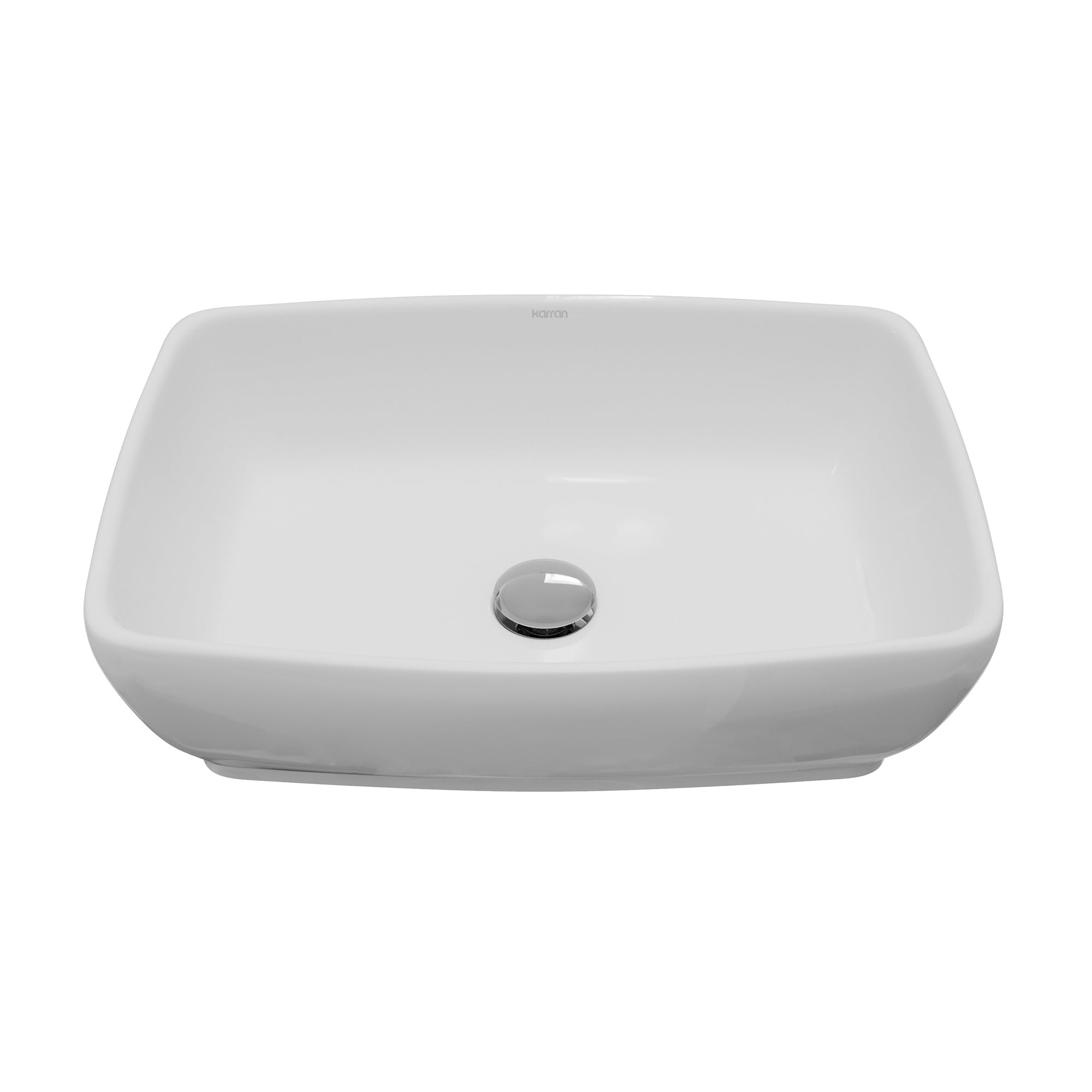 19" Vessel Vitreous China Bathroom Sink In White