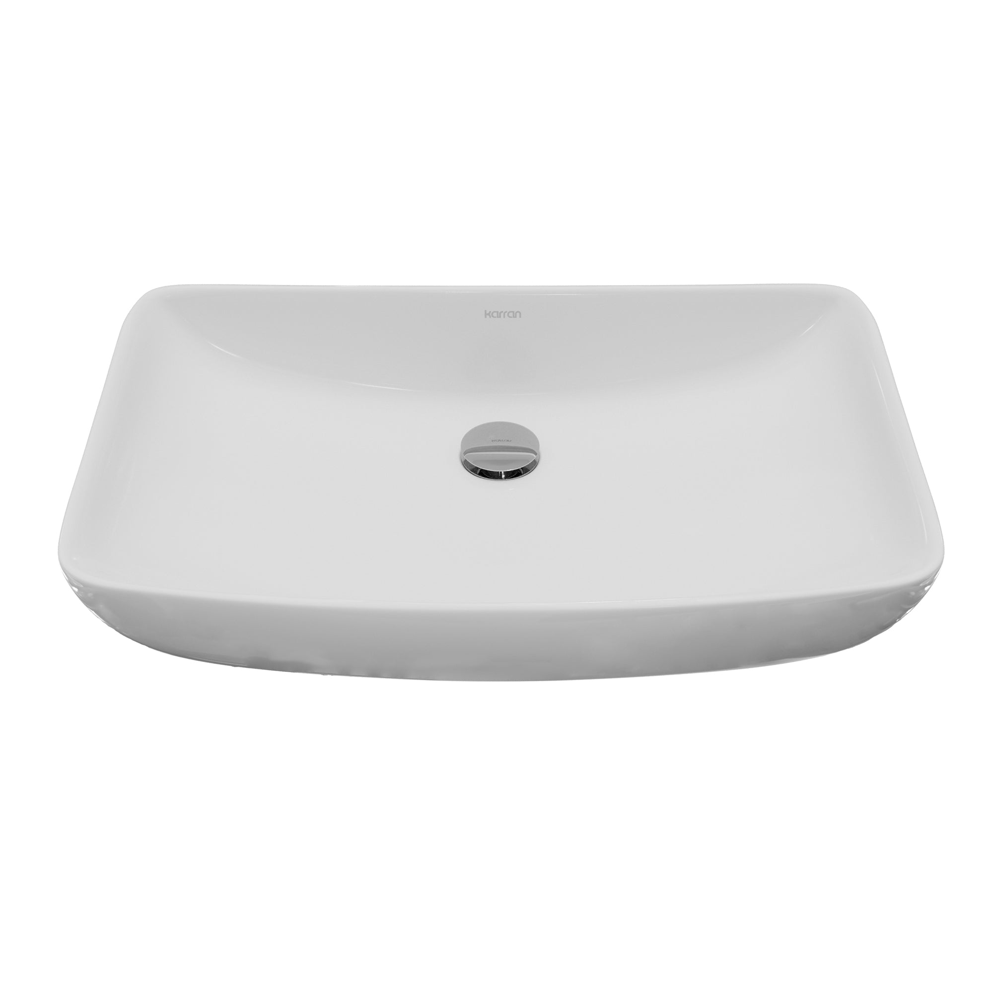 24" Vessel Vitreous China Bathroom Sink In White