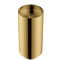 15" Pedestal Stainless Steel Bathroom Sink In Gold