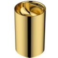 16-1/2" Pedestal Stainless Steel Bathroom Sink In Gold
