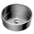 15" Top Mount Stainless Steel Bathroom Sink In Stainless Steel