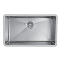 31-1/2" Seamless Undermount Large Single Bowl Stainless Steel Kitchen Sink