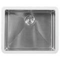 23-1/2" Seamless Undermount Single Bowl Stainless Steel Kitchen Sink