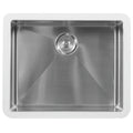 23-1/2" Seamless Undermount Single Bowl Stainless Steel Kitchen Sink