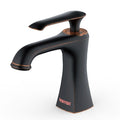 Woodburn Single Hole Single Handle Bathroom Faucet with Matching Pop-Up Drain In Oil-Rubbed Bronze