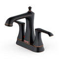 Woodburn Two-Hole 2-Handle Bathroom Faucet with Matching Pop-Up Drain In Oil-Rubbed Bronze