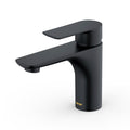 Kayes Single Hole Single Handle Bathroom Faucet with Matching Pop-up Drain In Matte Black