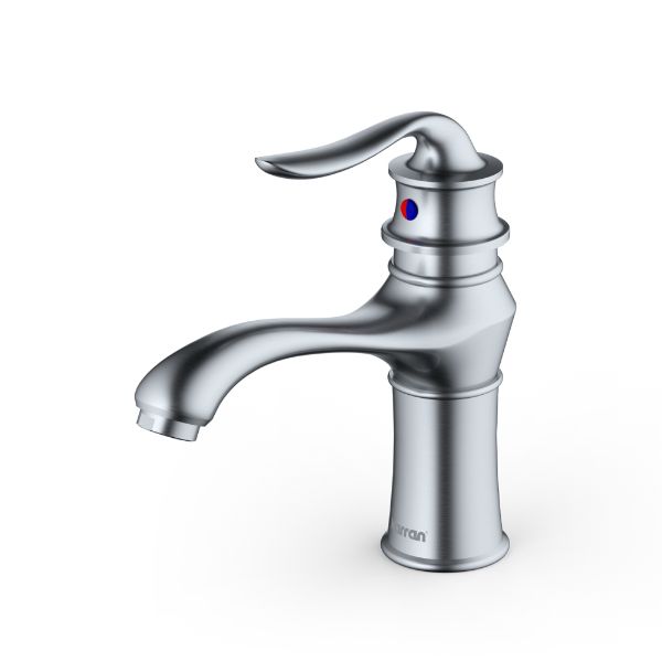 Dartford Single Hole Single Handle Bathroom Faucet with Matching Pop-up Drain In Stainless Steel