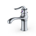 Dartford Single Hole Single Handle Bathroom Faucet with Matching Pop-up Drain In Stainless Steel