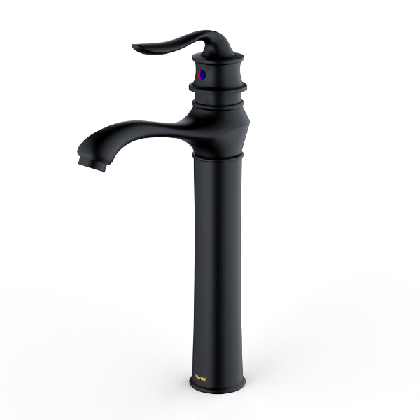Dartford Single Hole Single Handle Bathroom Faucet with Matching Pop-up Drain In Matte Black