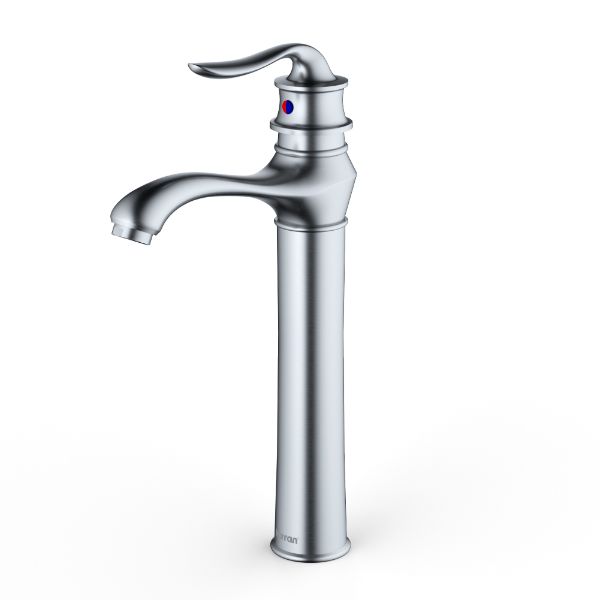Dartford Single Hole Single Handle Bathroom Faucet with Matching Pop-up Drain In Stainless Steel
