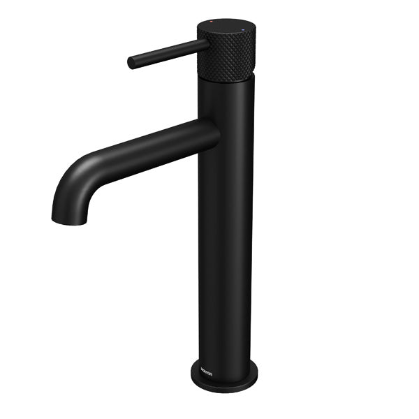 Tryst Single Hole Single Handle Bathroom Faucet with Matching Pop-up Drain In Matte Black