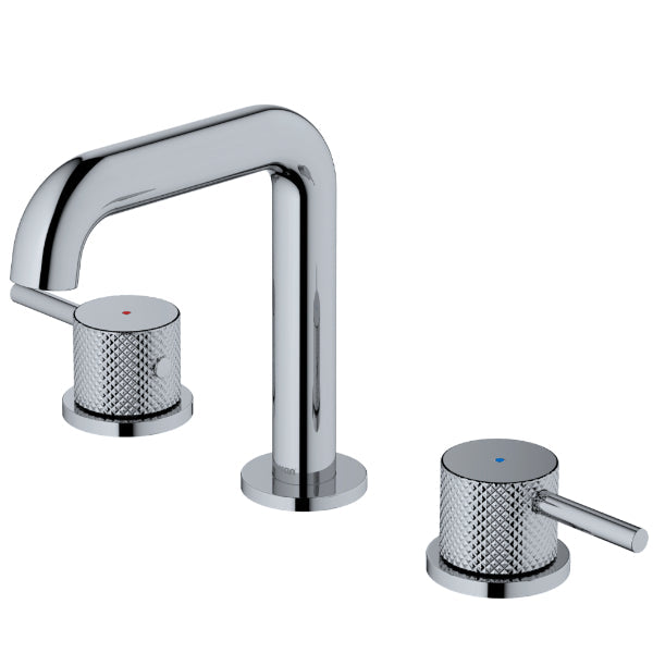 Tryst Widespread Three-Hole 2-Handle Bathroom Faucet with Matching Pop-up Drain In Chrome